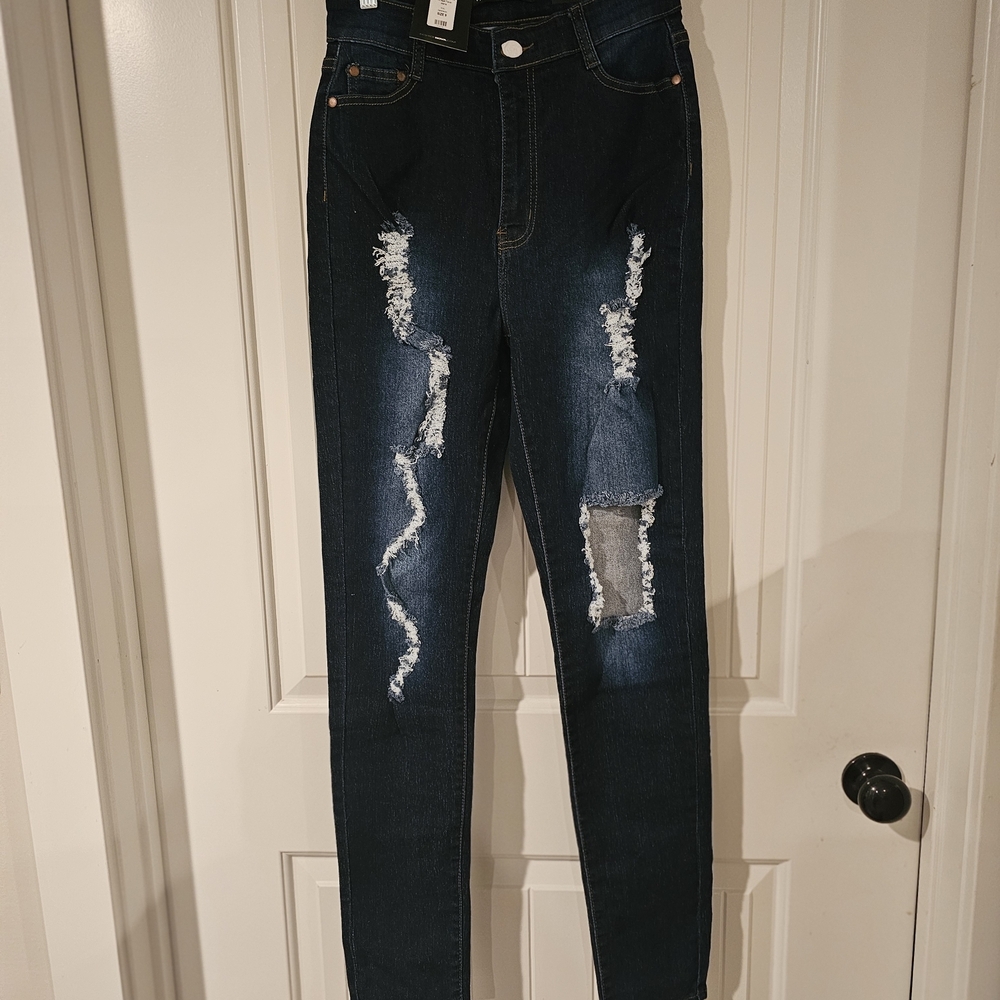 NWT Fashion Nova Womens Blue Jeans Sz 9